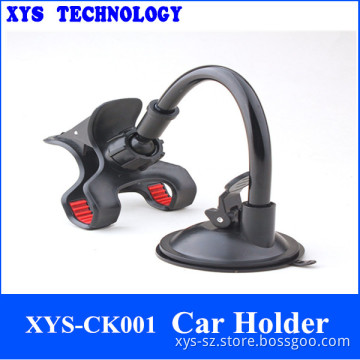 360Degree Roration Adjustable Soft Tube Mobilephone Car Holder,Dual Clip Universal Mobile Phone Windshield Car Holder